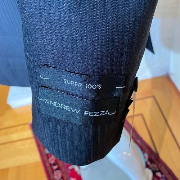 BNWT Andrew Fezza Slim Fit 100% Wool $495 Jacket 42S - Picture 6 of 10